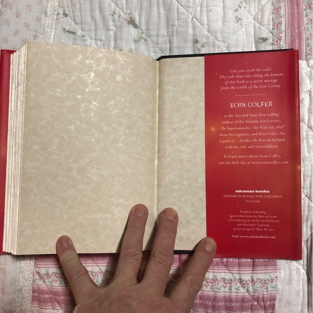 Artemis Fowl: The Lost Colony Hardcover Book . First American Edition - used - Picture 7 of 9